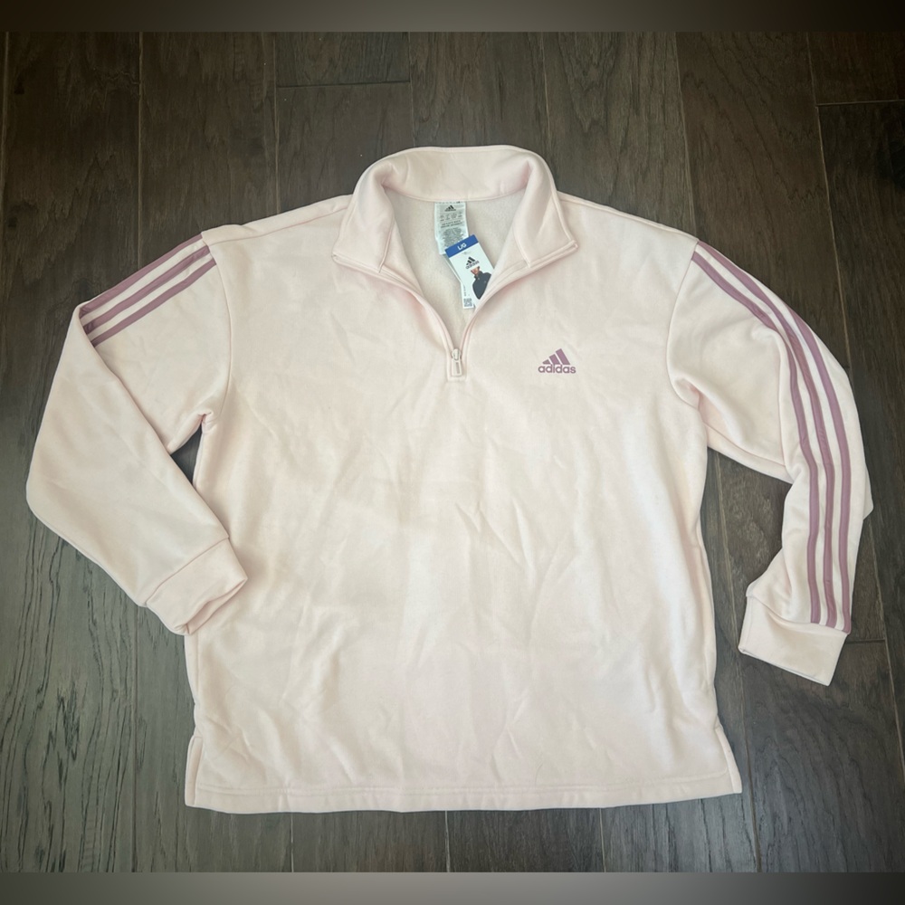 Adidas quarter zip sweater NWT